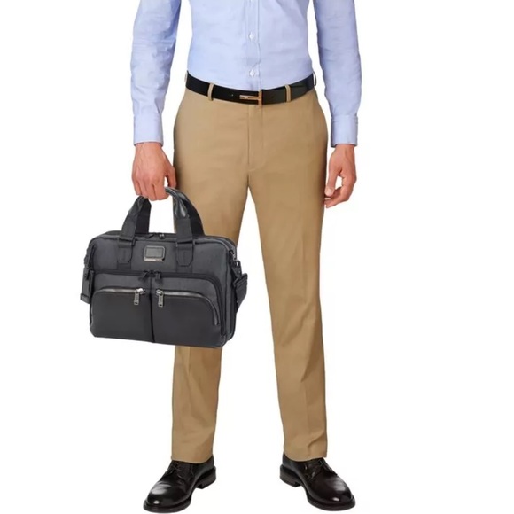 Tumi Alpha Bravo Albany Black Briefcase- color Anthracite - Picture 6 of 10